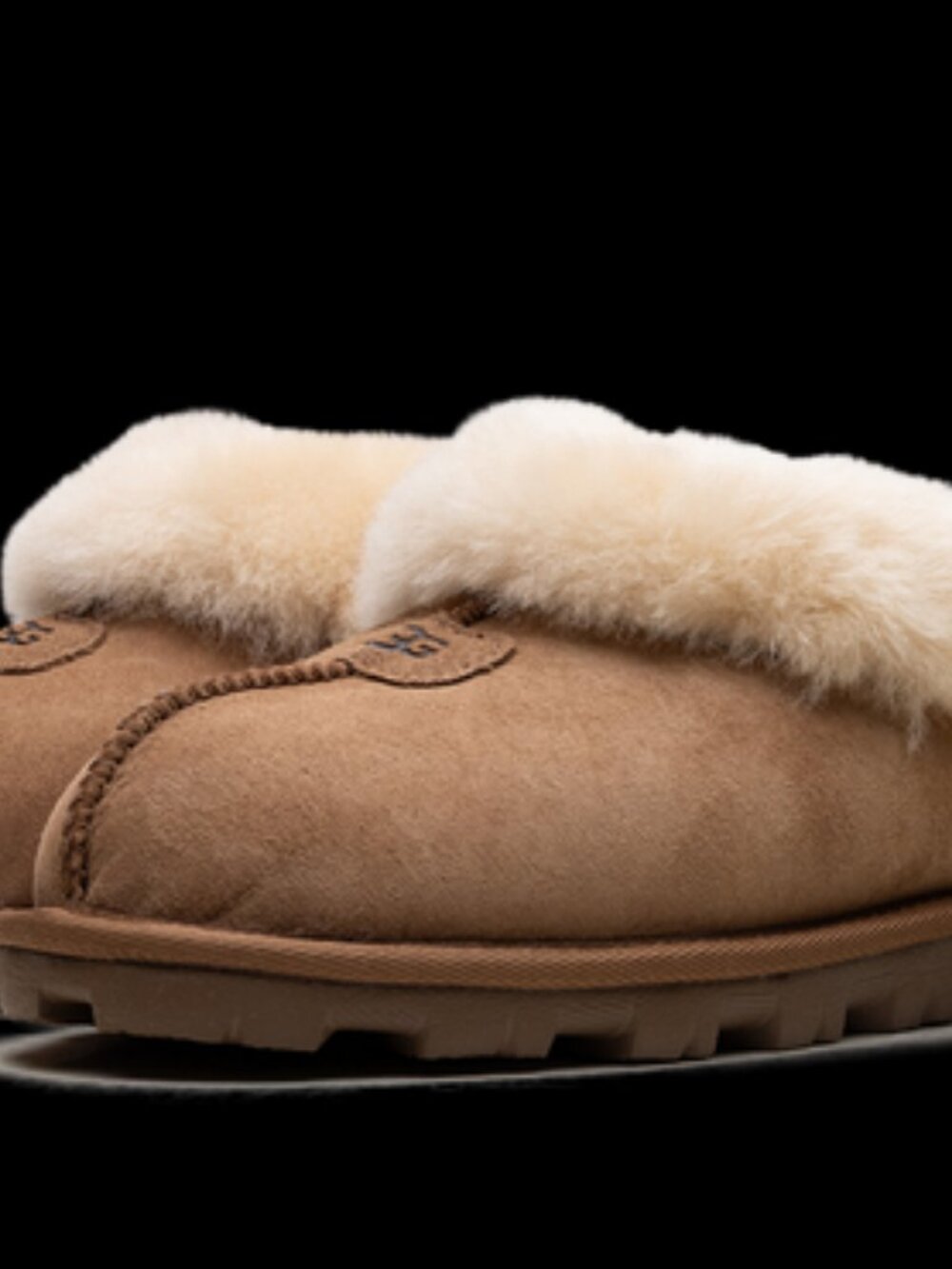 UGG Coquette Slipper Chestnut Sheepskin US 8 Excellent Condition